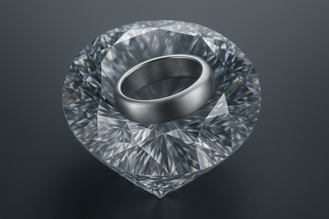 platinum metal in diamond stone