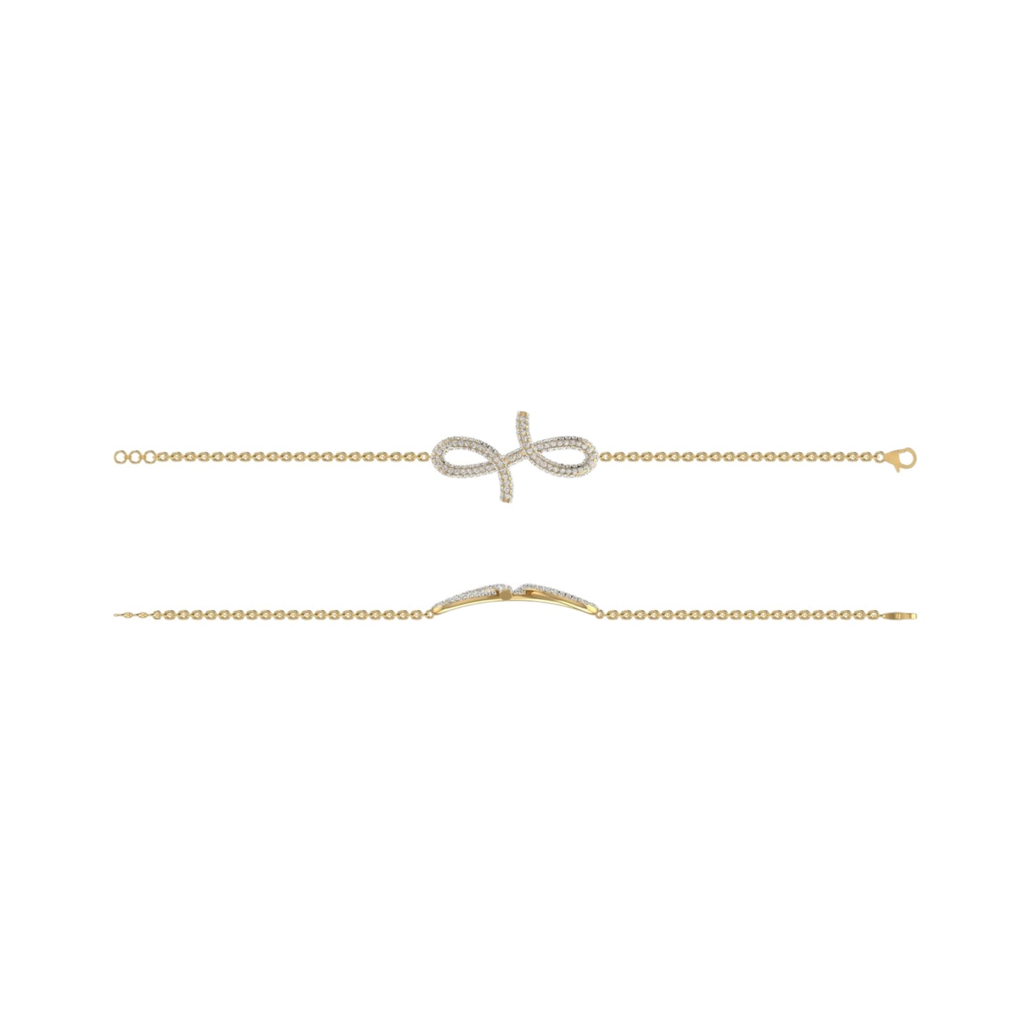 3D Oiza Infinie Diamond Bracelet in 18K Gold