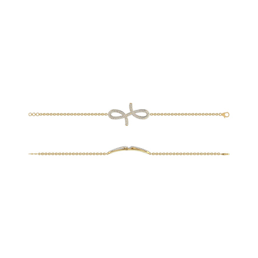 3D Oiza Infinie Diamond Bracelet in 18K Gold
