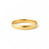 Gold ring on a white background