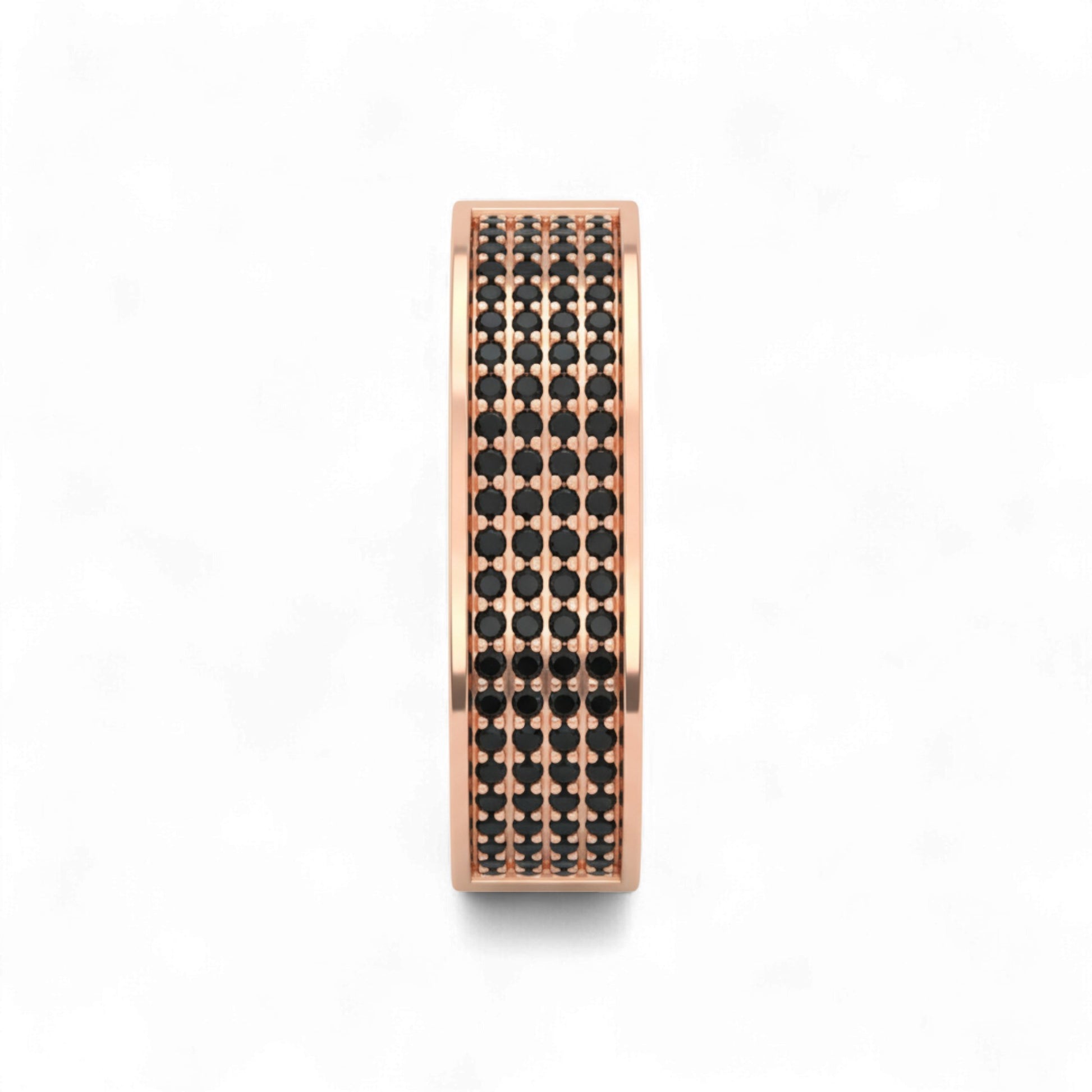 Abacus with black beads on a white background