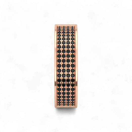 Abacus with black beads on a white background