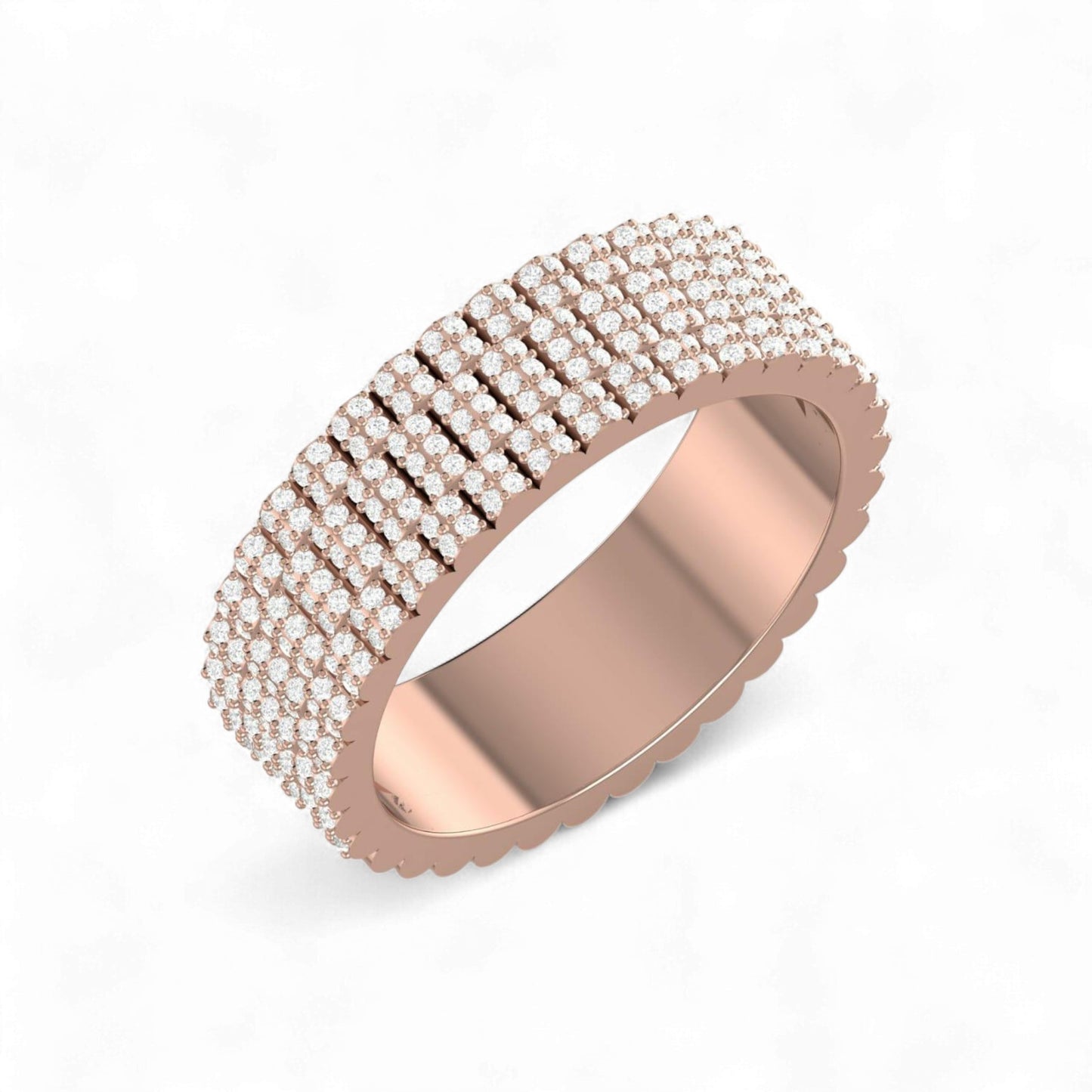 Zeus 180 Natural Diamond Band in 18K Gold