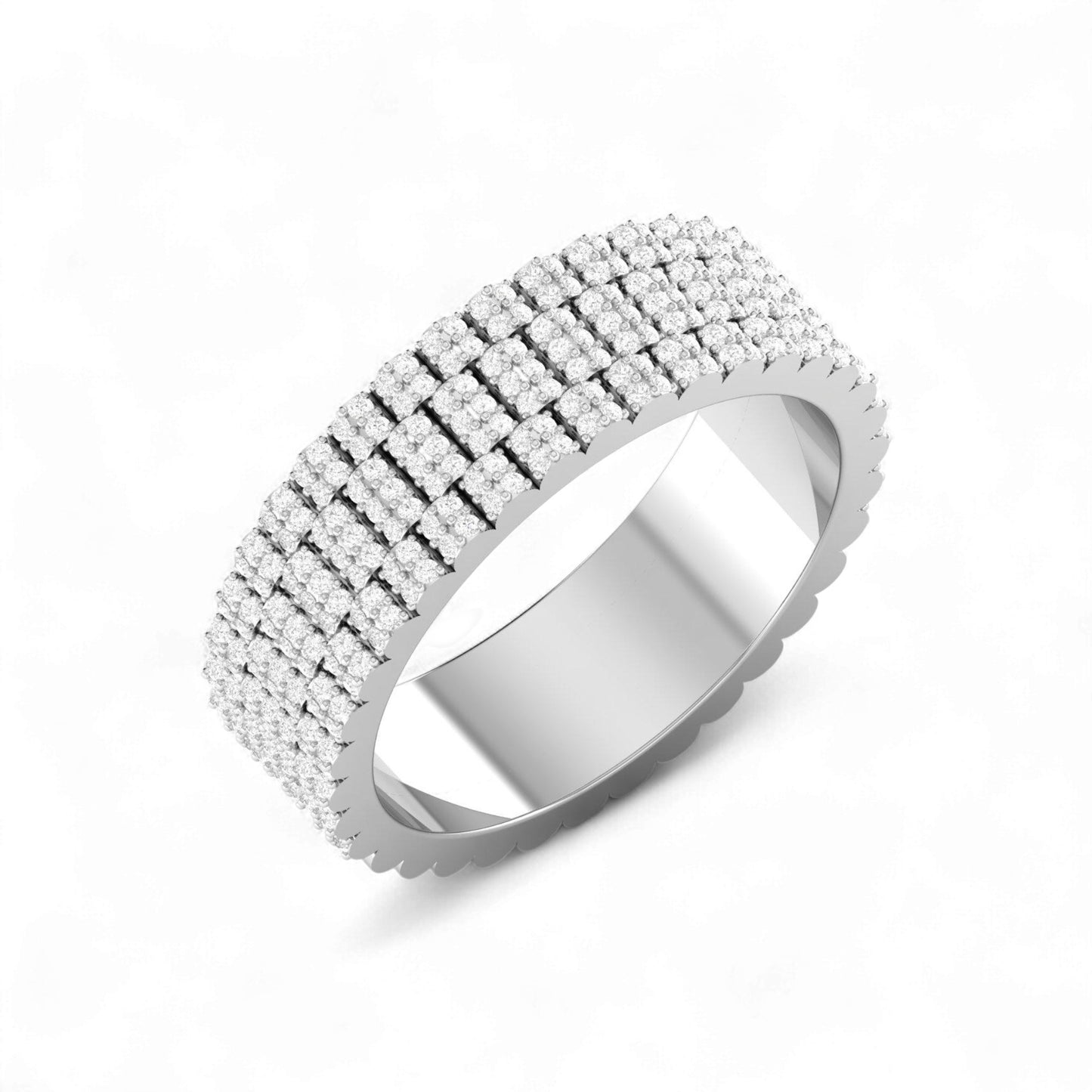 Zeus 180 Natural Diamond Band in 18K Gold