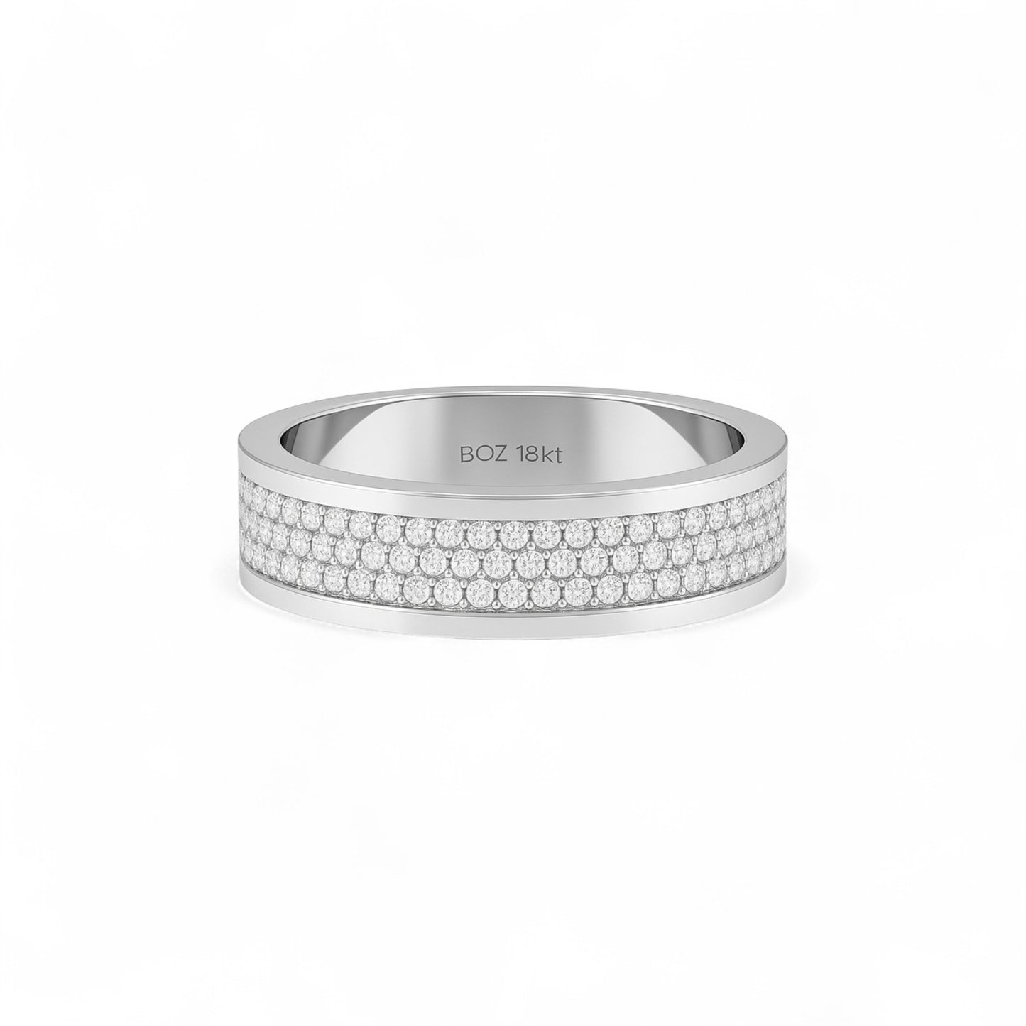 Alexx Natural Diamond Band in 18KT Gold