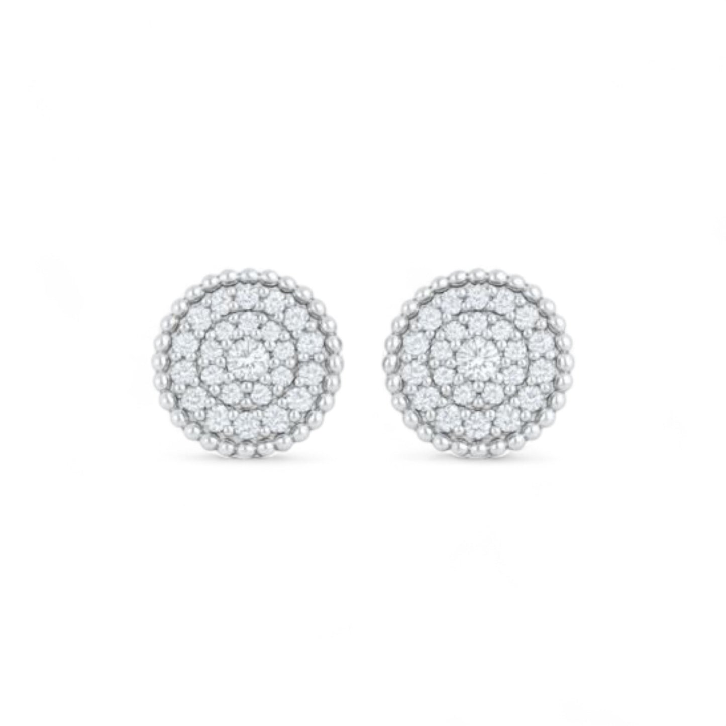 Ava Mini Natural Diamond Studs in 18KT Gold