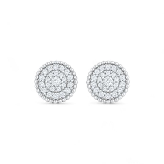 Ava Mini Natural Diamond Studs in 18KT Gold