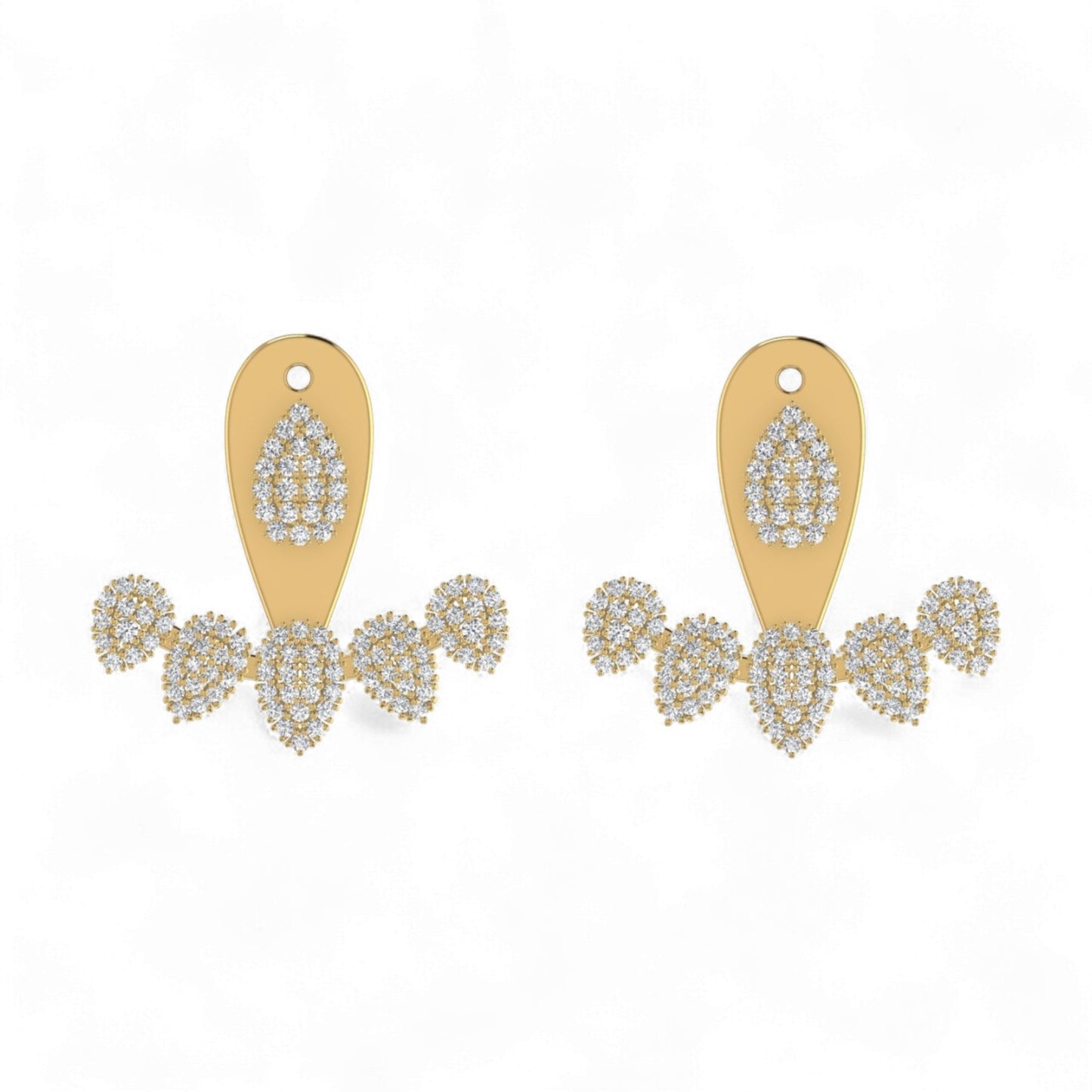 Azure Diamond Studs in 18KT Gold