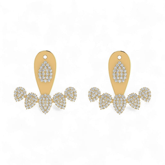 Azure Diamond Studs in 18KT Gold