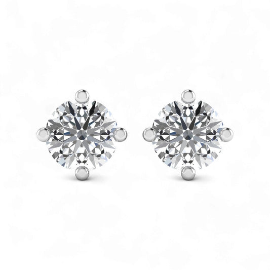 Moissanite Studs in 18KT Gold