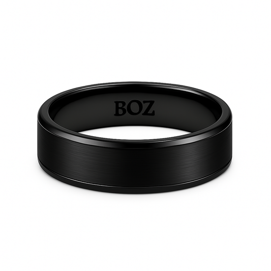 BOZ Titanium  Black-Tone Band