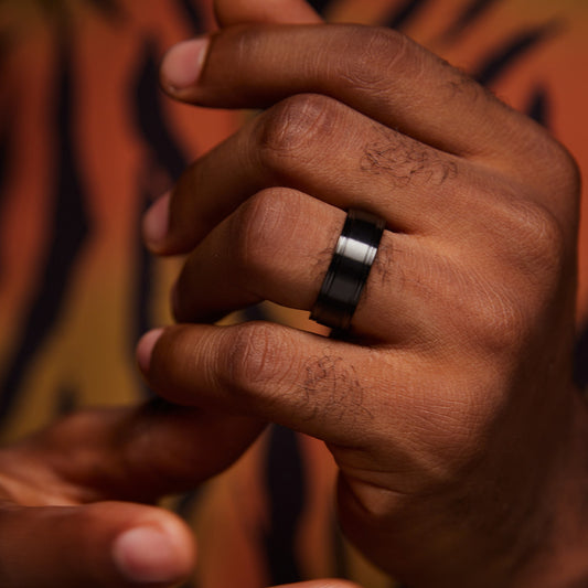 BOZ Titanium  Black-Tone Band