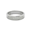 Omoni Pave Natural Diamond Band in 18KT gold with rectangular pavé diamond design