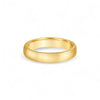 Gold ring on a white background