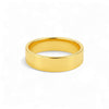 Gold ring on a white background