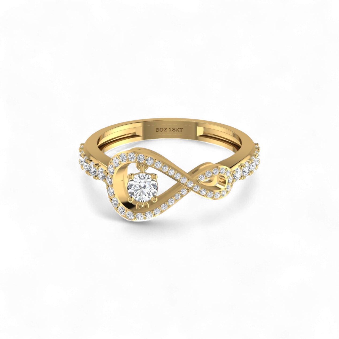 Twinkle Infinie Diamond Ring in 18KT Gold