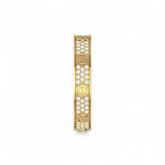 Love Inspired 4mm Natural Diamond Band in 18K Gold