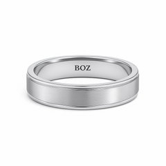 BOZ Titanium Silver-Tone Band