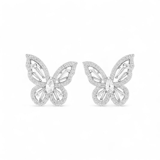 Jane Butterfly Diamond Studs in 18KT Gold
