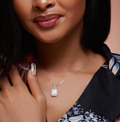 Malawi Diamond Pendant Necklace in 18K Gold