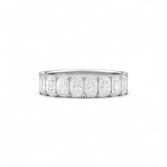 Christine Moissanite Eternity Band in 18K Gold