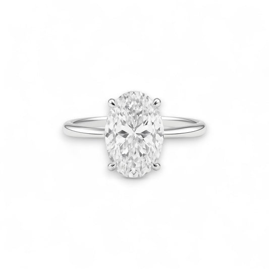 Classic Solitaire Engagement Ring in 18K Gold