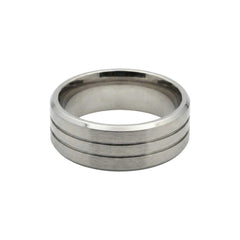 Midline Silver Titanium Band