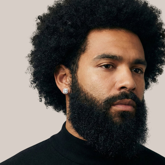 Athens Moissanite Studs in in 925 Sterling Silver