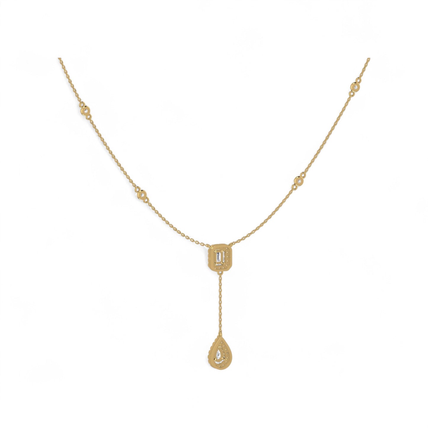 Constance 1.8mm Drop Diamond Necklace in 18K Gold