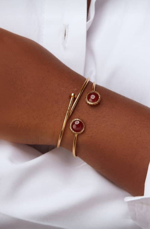 Nail Cuff Bracelet in 18K Gold