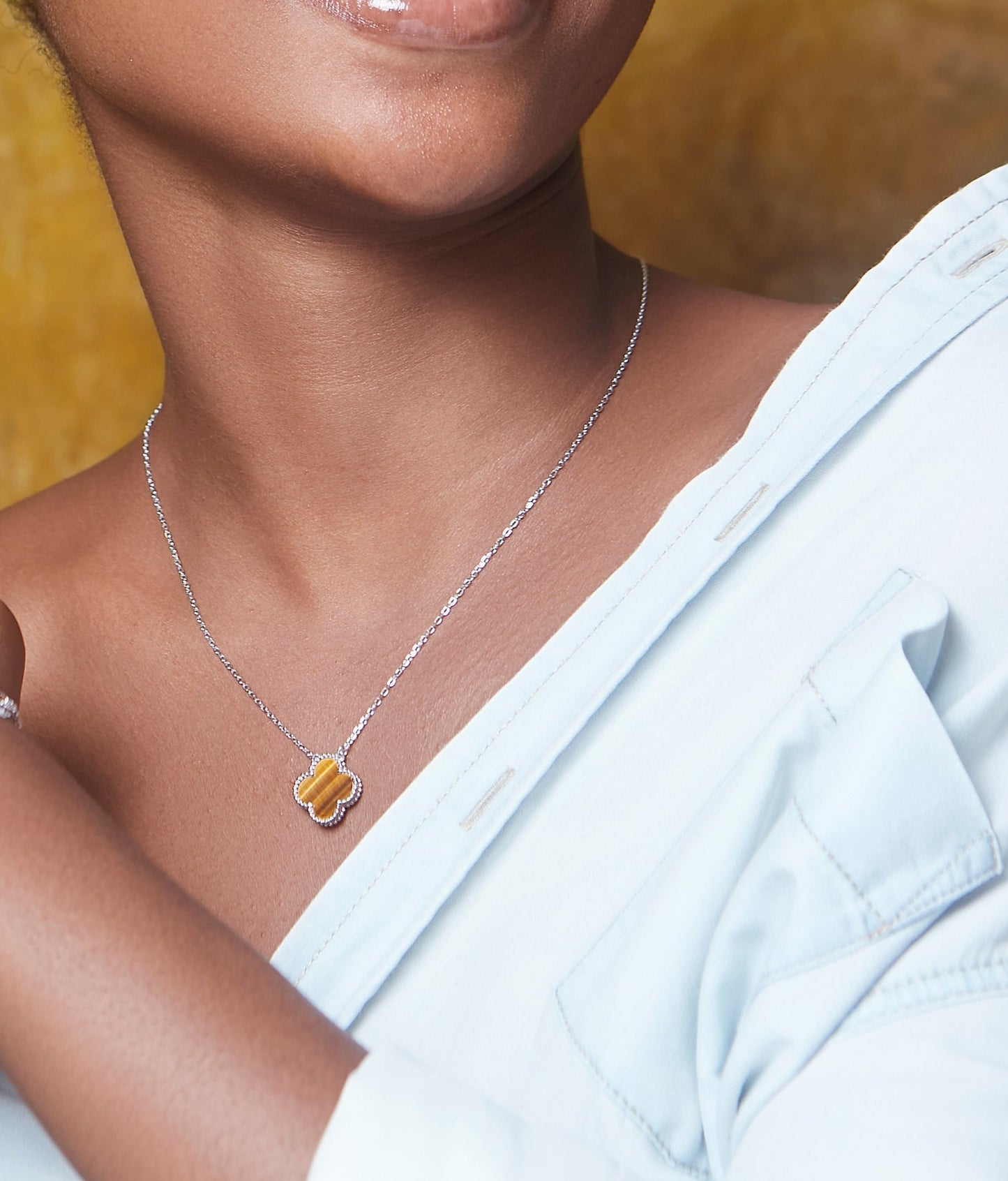 Clover Necklace in 925 Sterling Silver