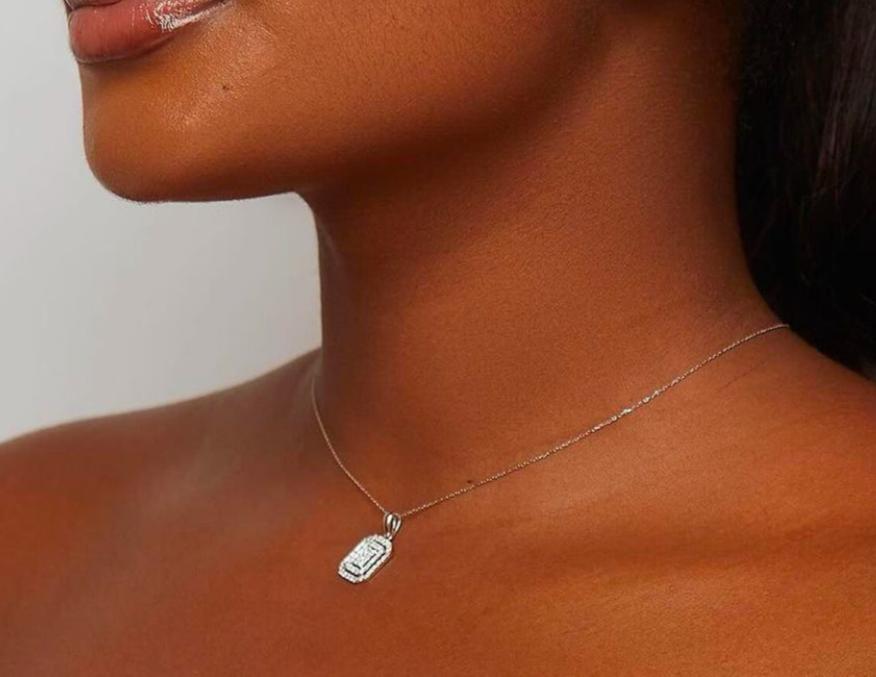 Malawi Diamond Pendant Necklace in 18K Gold