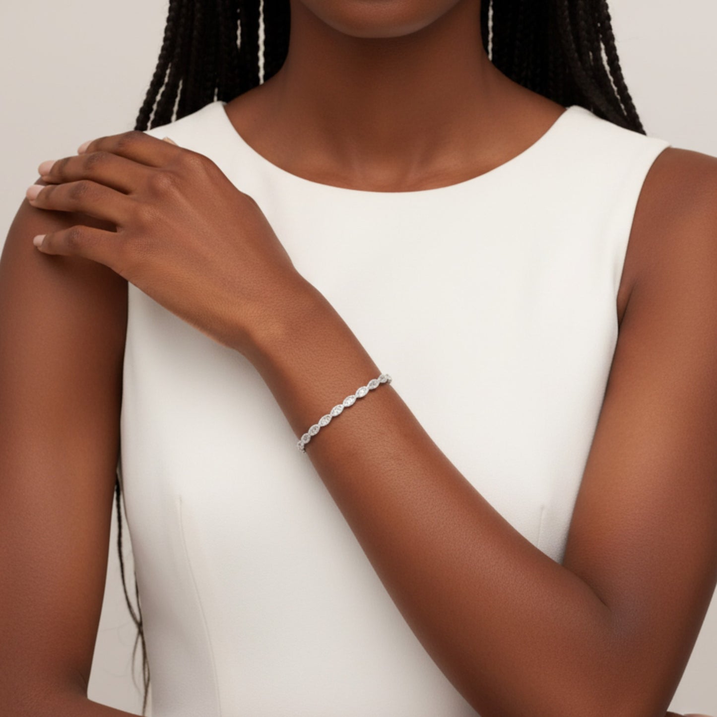 Marise Moissanite Bracelet in 925 Sterling Silver