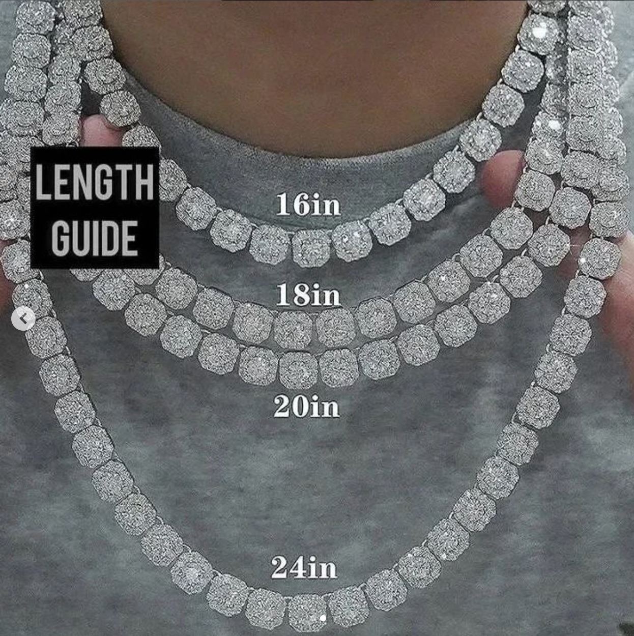 Ola Iced Out Moissanite Necklace in 925 Sterling Silver