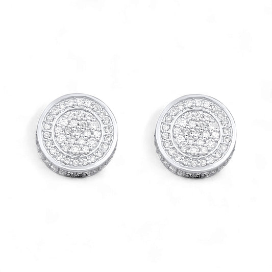 Leon Diamond Stud Earrings in 18KT Gold