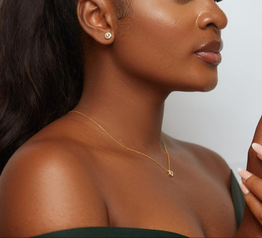 Aiden Natural Diamond Necklace in 18K Gold