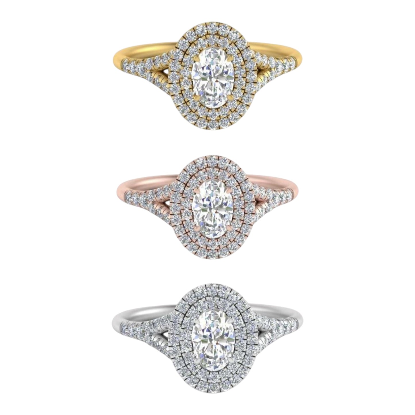 Zuri Diamond Engagement Ring in 18K Gold