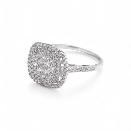 Venus Cushion Cut Diamond Engagement Ring in 18K Gold