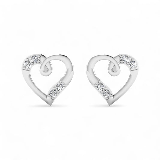 Vivra Natural Diamond Earrings in 18KT Gold