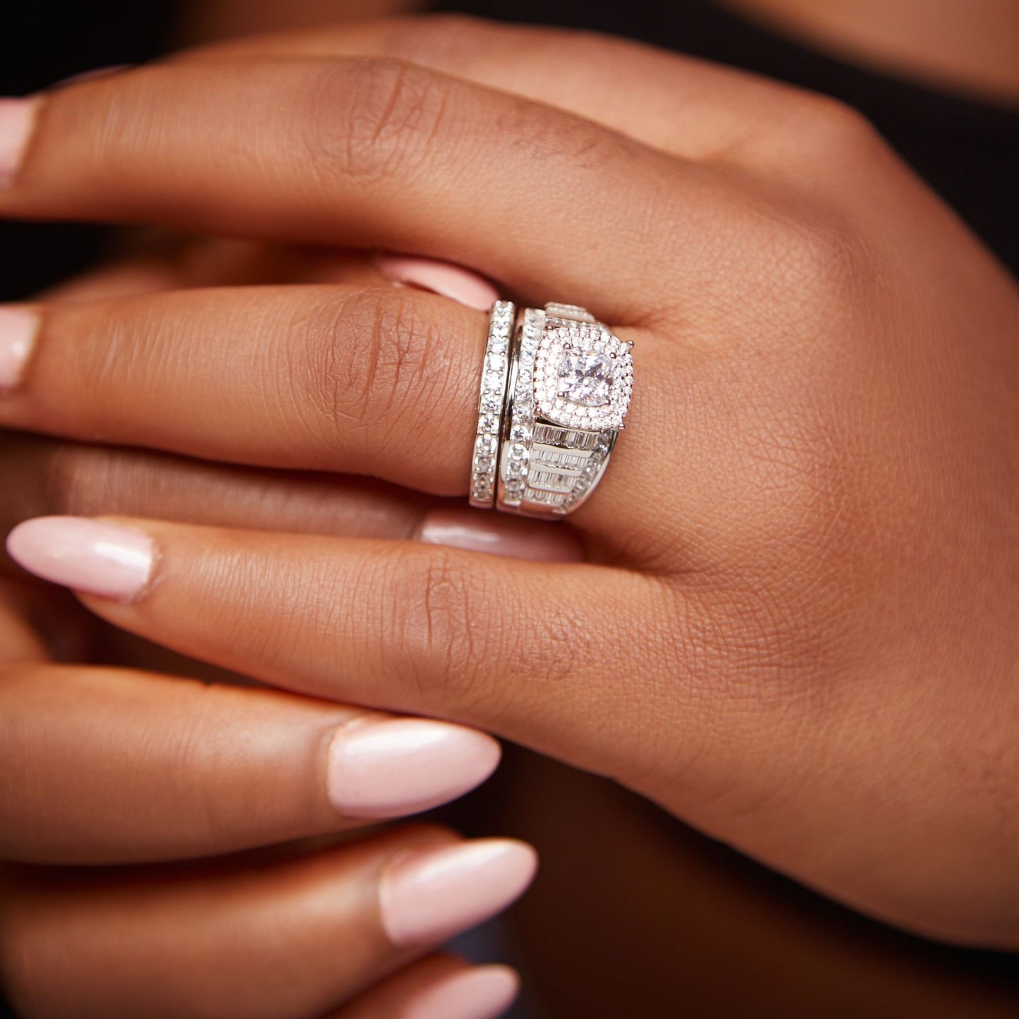 Tobo CZ Bride Set in 925 Sterling Silver