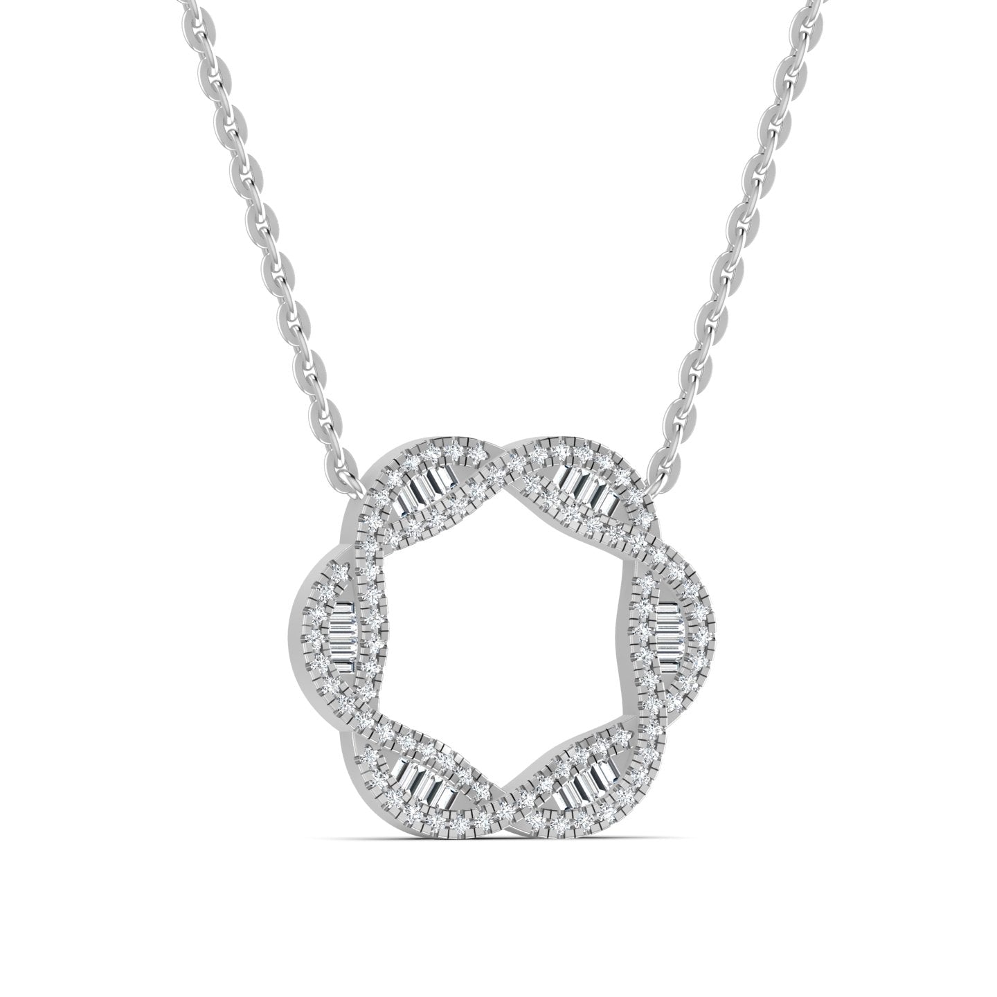 Marise Moissanite Necklace in 925 Sterling Silver