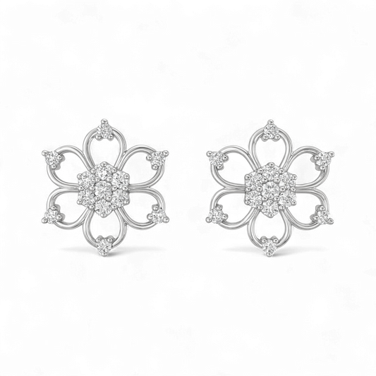 Rita Diamond Studs in 18KT Gold