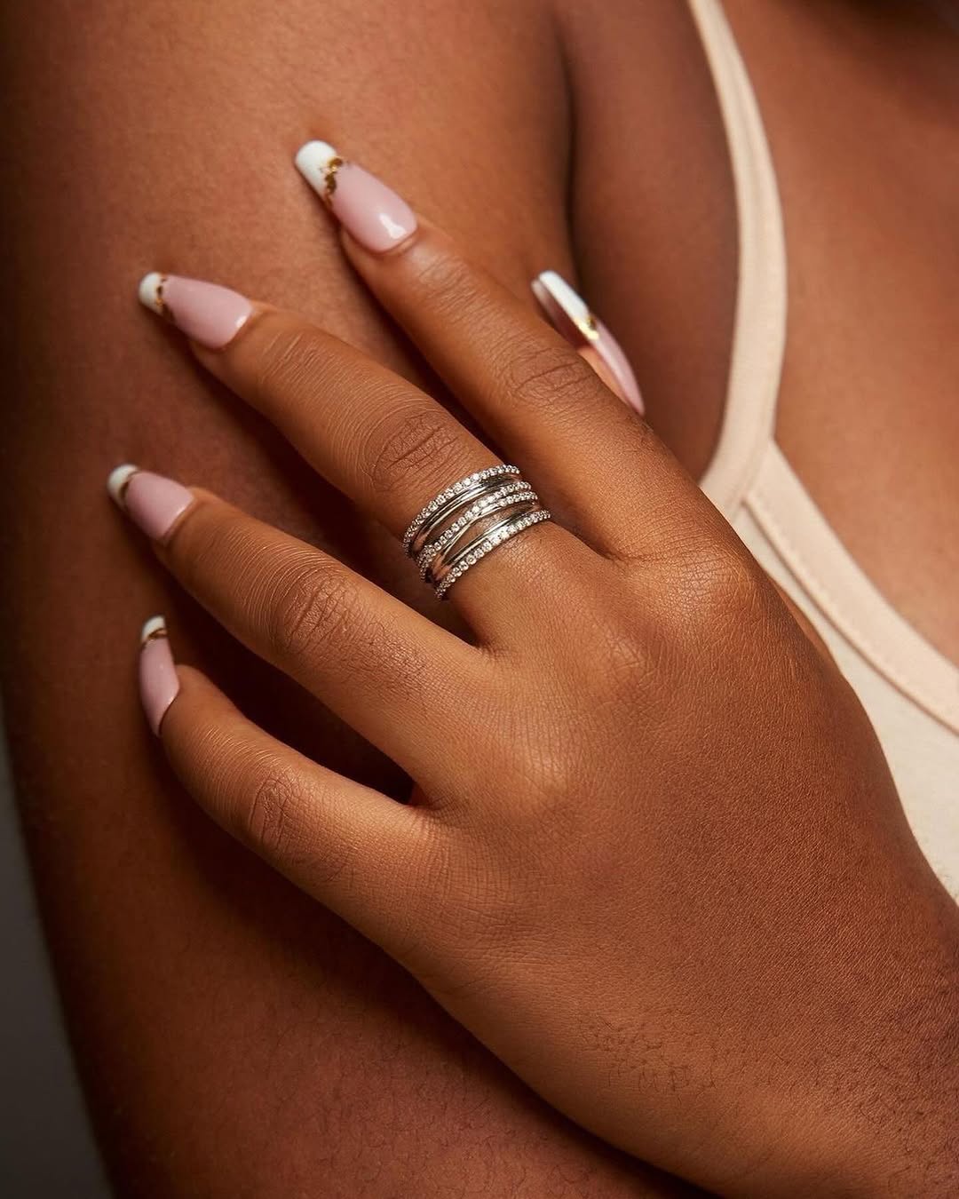 Ozi Multi layered Band in 18K Gold